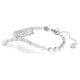 Pulseira Swarovski Matrix Combinação de lapidações Branca Lacado a ródio