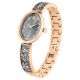 Relógio Swarovski Crystal Rock Oval Fabrico suíço Bracelete Swarovski em cristal Cinzento Acabamento em rosa dourado