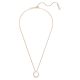 Pingente Swarovski Matrix Crystal Pearl Lapidação redonda Branco Lacado a rosa dourado