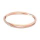 Pulseira Swarovski Twist Branca Lacado a rosa dourado M