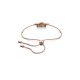 Pulseira Swarovski Stella Combinação de Lapidações Estrela Branca Lacado a Rosa Dourado