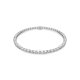 Colar Swarovski Millenia Lapidação Quadrada Branco Lacado a Ródio