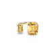 Anel Swarovski cocktail Millenia Lapidação octogonal Amarelo Lacado a dourado