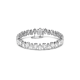 Pulseira Swarovski Millenia Lapidação Pera Branca Lacado a Ródio