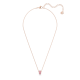 Pingente Swarovski Stone Rosa Lacado a Rosa Dourado