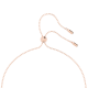 Pingente Swarovski Hollow Branco Lacado a Rosa Dourado