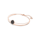 Bracelete Swarovski Ginger Cinzenta Lacado a Rosa Dourado