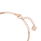 Bracelete Swarovski Ginger Cinzenta Lacado a Rosa Dourado
