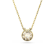 Pingente Swarovski Bella V Lapidação Redonda Dourado Lacado a Dourado