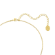 Pingente Swarovski Bella V Lapidação Redonda Dourado Lacado a Dourado