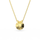 Pingente Swarovski Bella V Lapidação Redonda Dourado Lacado a Dourado