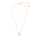 Pingente Swarovski Bella V Lapidação Redonda Rosa Lacado a Rosa Dourado