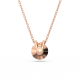 Pingente Swarovski Bella V Lapidação Redonda Rosa Lacado a Rosa Dourado