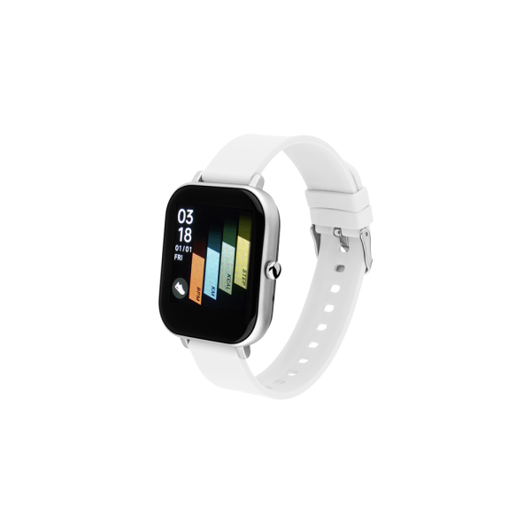 Smartwatch Watx And Co Soulmate / Silver Dial / White Silicone