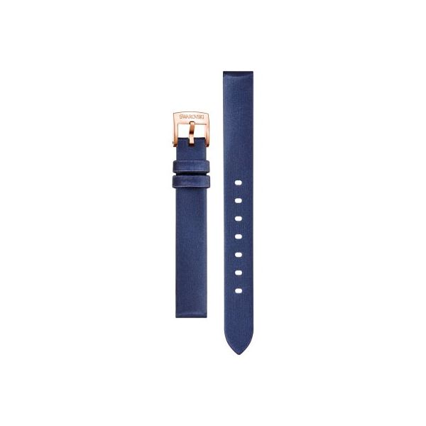 Bracelete de relógio Swarovski 14 mm Rosa Dourado/Azul seda