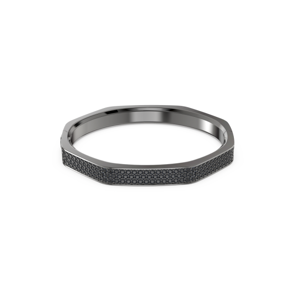 Bracelete Swarovski Dextera Octagonal Preto Ródio