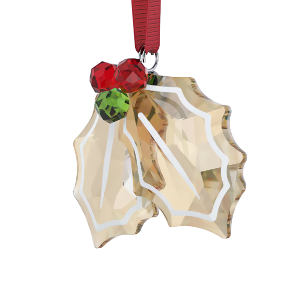 Swarovski Holiday Cheers Decoração Folhas de Azevinho Gengibre