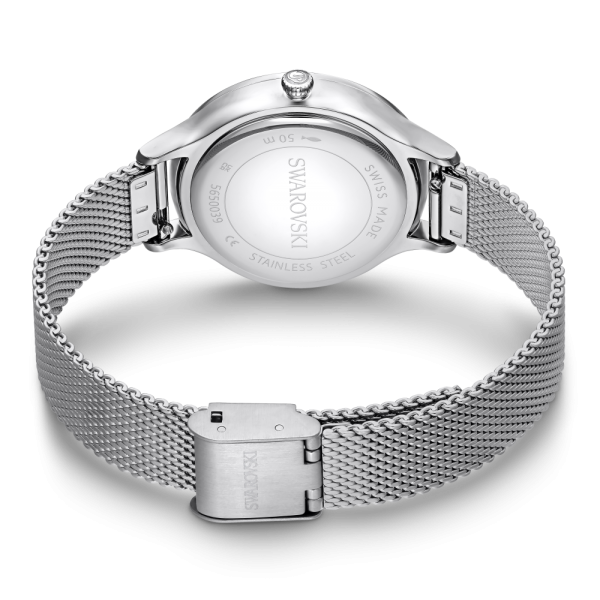 Relógio Swarovski Octea Nova Fabrico Suiço Pulseira de Metal Prateado Aço Inoxidável 5650039