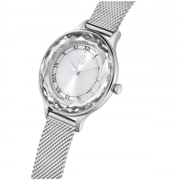Relógio Swarovski Octea Nova Fabrico Suiço Pulseira de Metal Prateado Aço Inoxidável 5650039