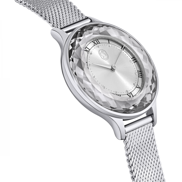 Relógio Swarovski Octea Nova Fabrico Suiço Pulseira de Metal Prateado Aço Inoxidável 5650039