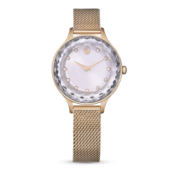 Relógio Swarovski Octea Nova Fabrico Suiço Pulseira de Metal Tom Dourado Rosa Acabamento em Rosa Dourado 5650011
