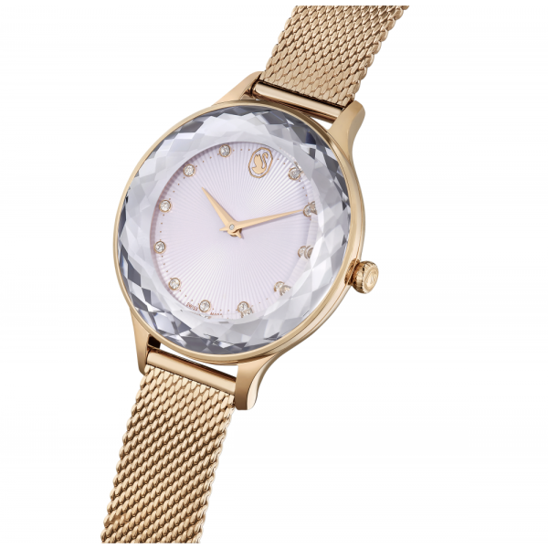Relógio Swarovski Octea Nova Fabrico Suiço Pulseira de Metal Tom Dourado Rosa Acabamento em Rosa Dourado 5650011