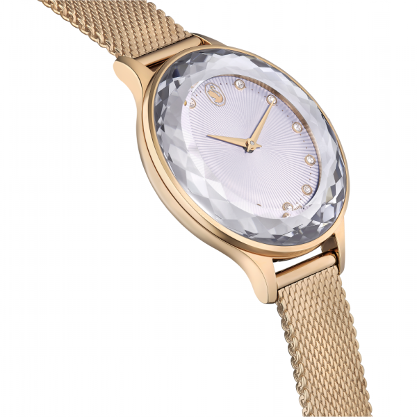 Relógio Swarovski Octea Nova Fabrico Suiço Pulseira de Metal Tom Dourado Rosa Acabamento em Rosa Dourado 5650011