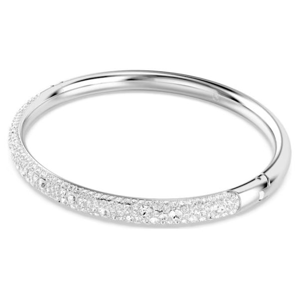 Bracelete Swarovski Meteora Snow Pavé Branca Lacado a Ródio L