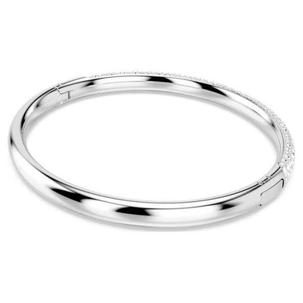 Bracelete Swarovski Meteora Snow Pavé Branca Lacado a Ródio L