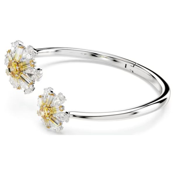 Bracelete Swarovski Idyllia Flor Amarelo Lacado a Ródio