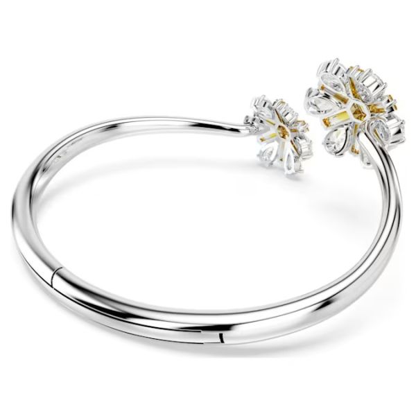 Bracelete Swarovski Idyllia Flor Amarelo Lacado a Ródio