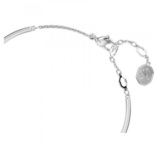 Bracelete Swarovski Hyperbola Coração Azul Lacado a Ródio