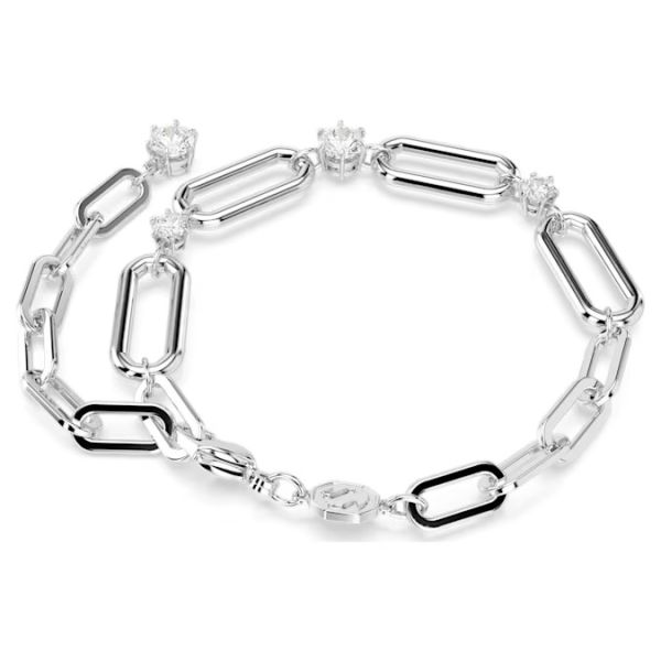 Pulseira Swarovski Constella Branca Lacado a ródio