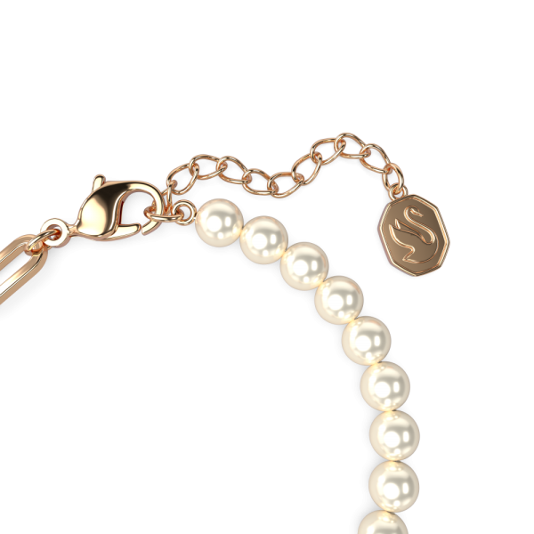 Pulseira Swarovski Teddy Urso Rosa Lacado a Rosa Dourado