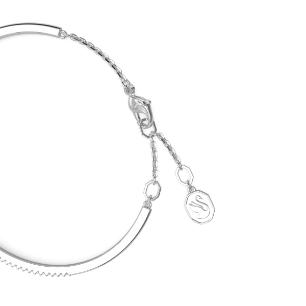 Bracelete Swarovski Mesmera Combinação de Lapidações Branca Lacado a Ródio