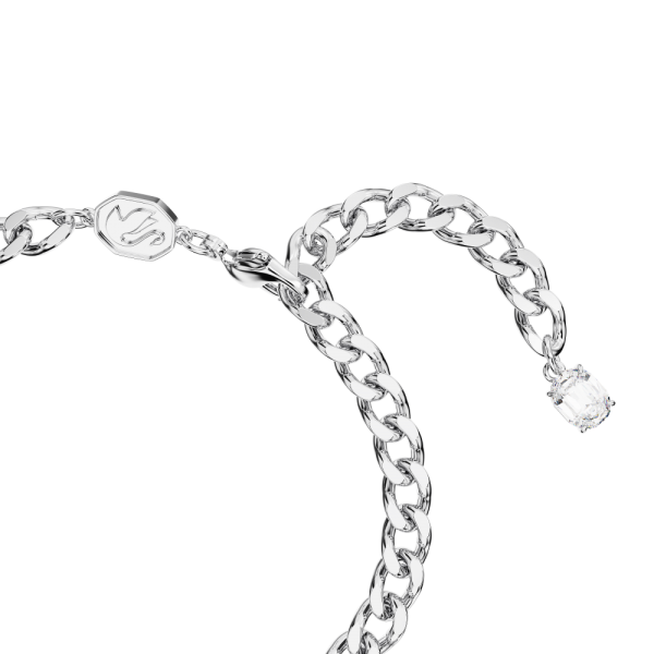 Pulseira Swarovski Dextera Combinação de Lapidações Branca Lacado a Ródio