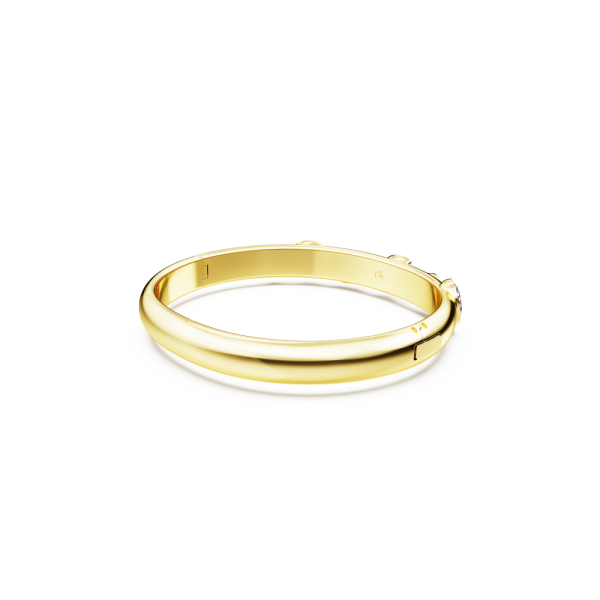 Bracelete Swarovski Dextera Combinação de Lapidações Branca Lacado a Dourado S