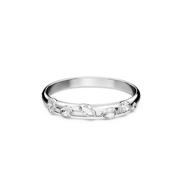 Bracelete Swarovski Dextera Combinação de Lapidações Branca Lacado a Ródio