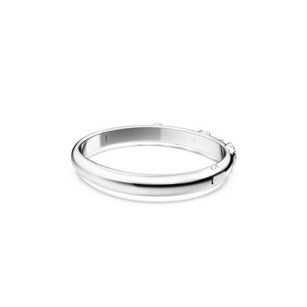 Bracelete Swarovski Dextera Combinação de Lapidações Branca Lacado a Ródio