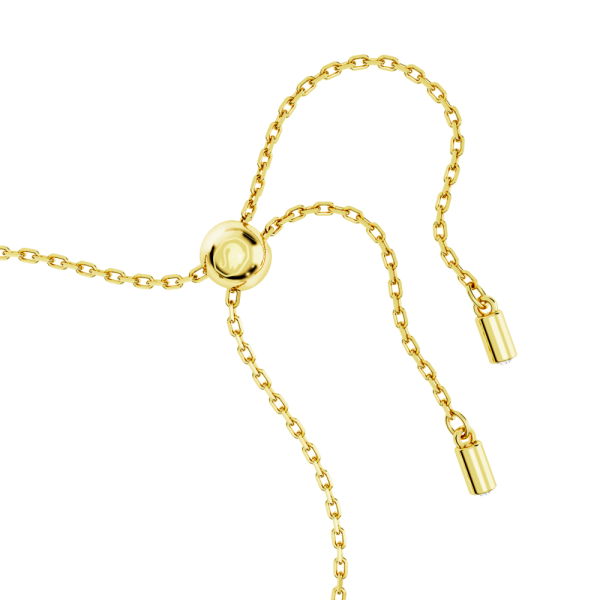 Pulseira Swarovski Idyllia Combinação de Lapidações Trevo de Quatro Folhas Verde Lacado a Dourado