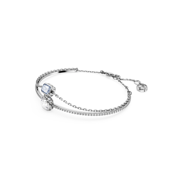 Bracelete Swarovski Stilla Combinação de Lapidações Azul Lacado a Ródio