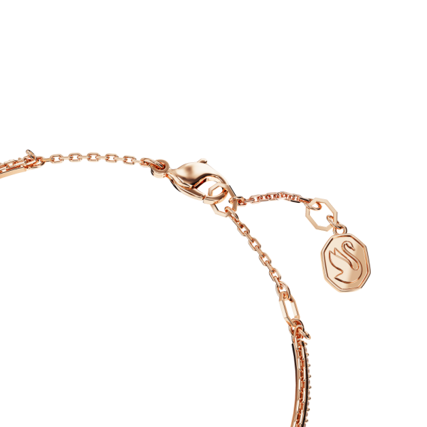 Bracelete Swarovski Stilla Combinação de Lapidações Rosa Lacado a Rosa Dourado