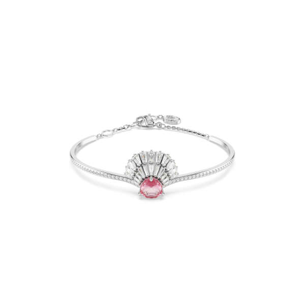 Bracelete Swarovski Idyllia Concha Rosa Lacado a ródio