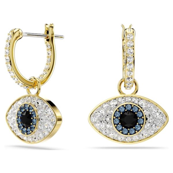 Pingente Swarovski Hyperbola Combinação de lapidações Entrelaçado Branco Lacado a ródio