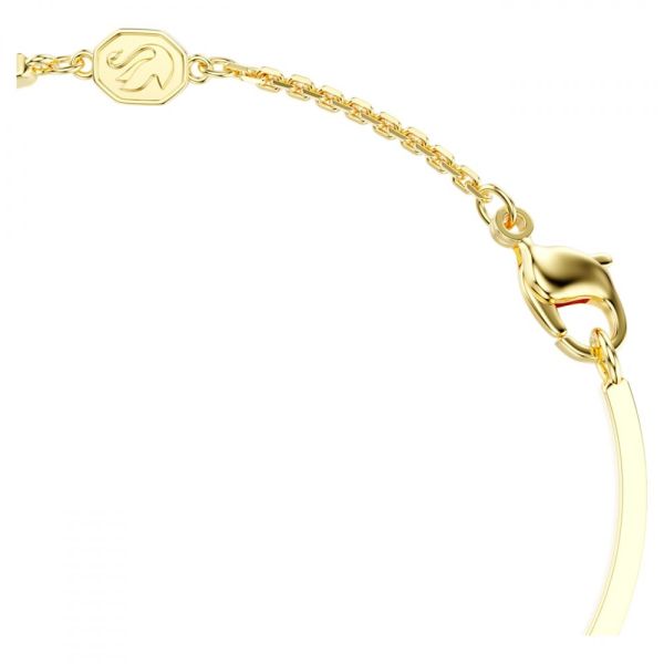 Bracelete Swarovski Symbolica Olho grego Azul Lacado a dourado M