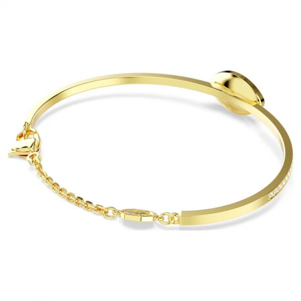 Bracelete Swarovski Symbolica Olho grego Azul Lacado a dourado M