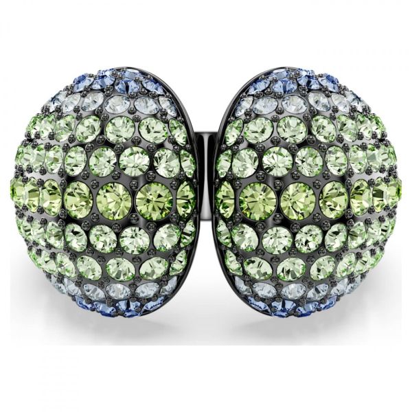 Anel Swarovski cocktail Sublima Lapidação redonda Multicor Lacada a ródio 52