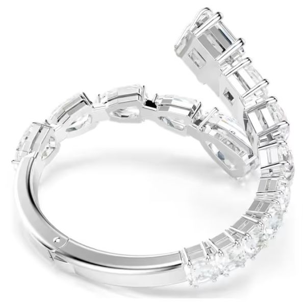 Bracelete Swarovski Matrix Combinação de lapidações Branca Lacado a ródio M