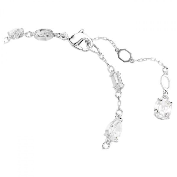 Pulseira Swarovski Idyllia Combinação de lapidações Floco de neve Branca Lacado a ródioM