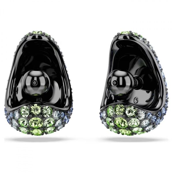 Brincos compridos Swarovski Sublima Lapidação redonda Multicor Lacada a ródio